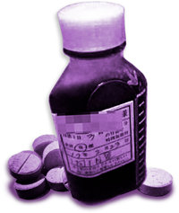 Un frasco de tabletas de codeína; todos los opiáceos alivian temporalmente el dolor pero son altamente adictivos.
